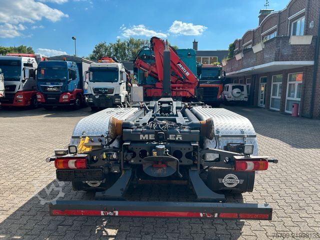 Roll-off tipper truck MERCEDES-BENZ 2543 Meiller Abroller +MKG HLK76A2 Kran +Greifer