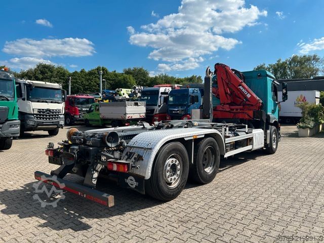 Roll-off tipper truck MERCEDES-BENZ 2543 Meiller Abroller +MKG HLK76A2 Kran +Greifer