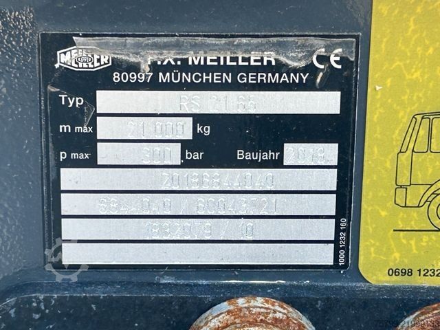 Roll-off tipper truck MERCEDES-BENZ 2543 Meiller Abroller +MKG HLK76A2 Kran +Greifer