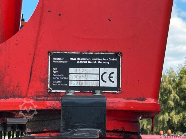 Roll-off tipper truck MERCEDES-BENZ 2543 Meiller Abroller +MKG HLK76A2 Kran +Greifer