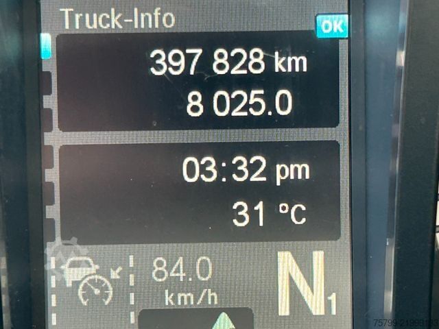 Roll-off tipper truck MERCEDES-BENZ 2543 Meiller Abroller +MKG HLK76A2 Kran +Greifer