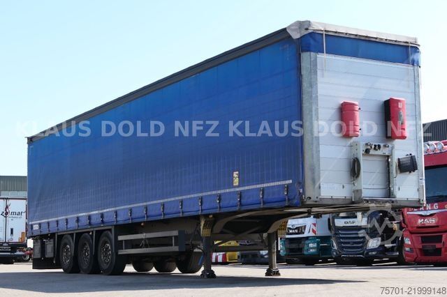 Auflieger mit Pritsche & Plane SCHMITZ CARGOBULL SCB S3T safety-roof Edscha