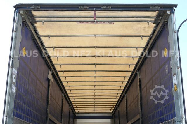 Auflieger mit Pritsche & Plane SCHMITZ CARGOBULL SCB S3T safety-roof Edscha
