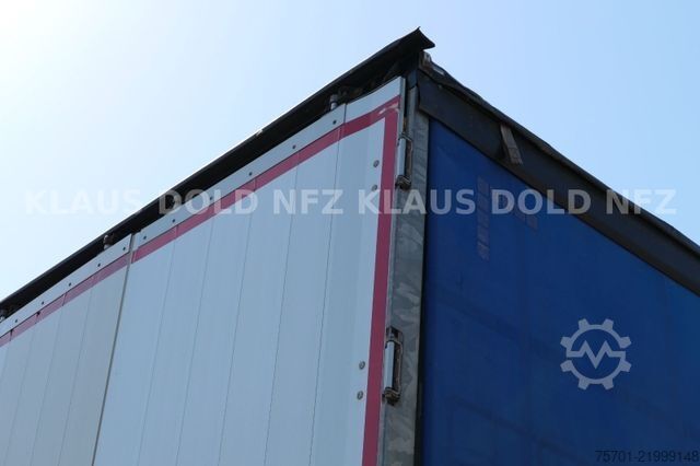 Auflieger mit Pritsche & Plane SCHMITZ CARGOBULL SCB S3T safety-roof Edscha