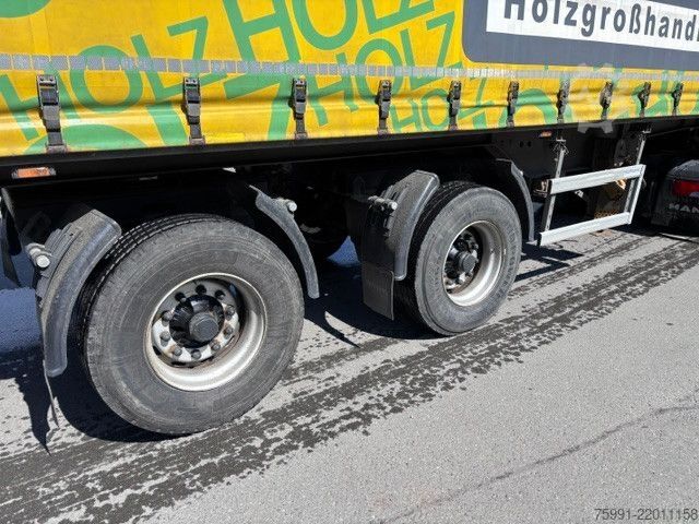 Open semitrailer with tarp ACKERMANN-FRUEHAUF Plane Spriegel Lenkachsen