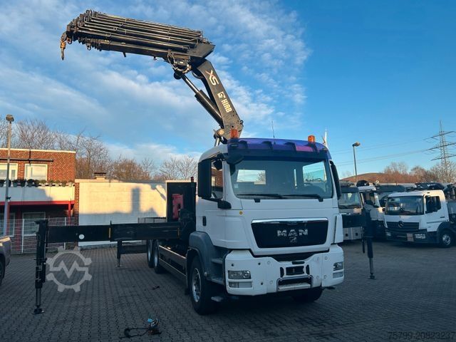 Autokran MAN 26.360 TGS Pritsche + HIAB 477 Kran 6x4