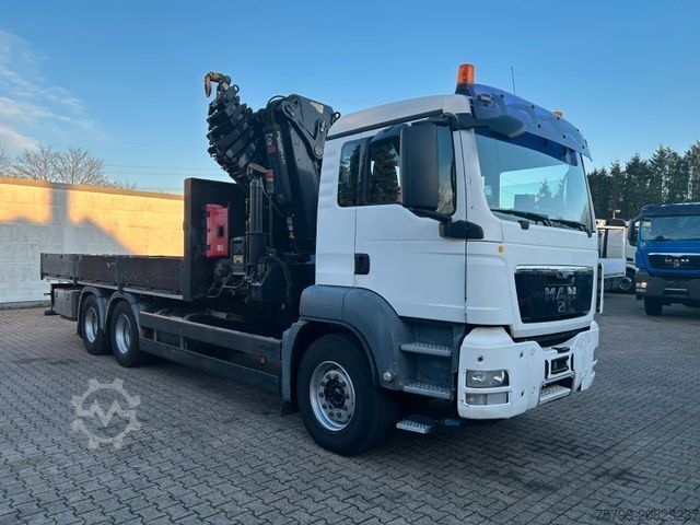 Autokran MAN 26.360 TGS Pritsche + HIAB 477 Kran 6x4