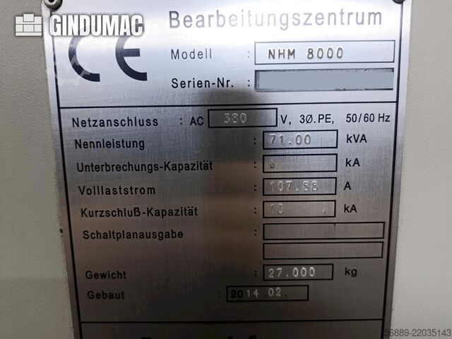 DOOSAN NHM 8000 DOOSAN NHM 8000