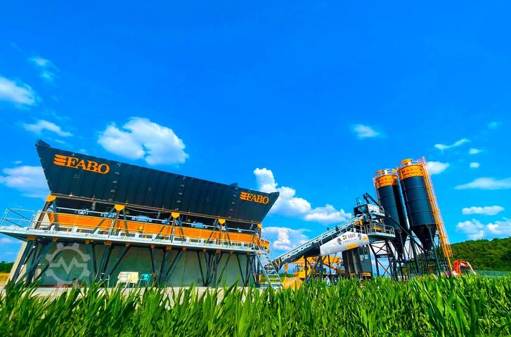 Concrete mixing plant / concrete plant FABO Concrete Batching Plant 60 M3/H Compact Concrete Batching Plant