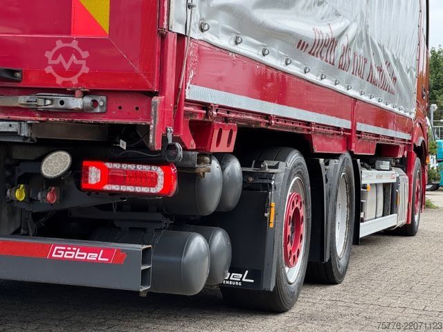 Flatbed truck with tarp MERCEDES-BENZ 2548 Actros 5 L 6x2 Lowliner BDF