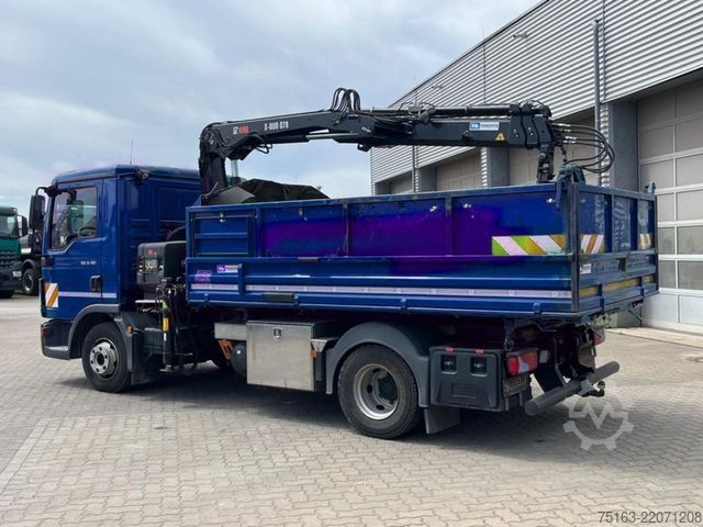 Tipper van MAN TG-L 8.190.4x2 BL 2-Achs Kipper Kran Hiab 078+Gr