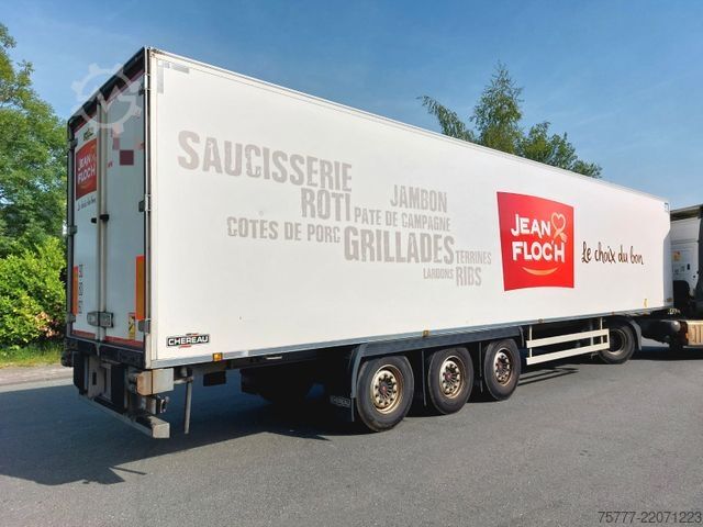 Reefer semitrailer CHEREAU CSD-Tiefkühlauflieger-Carrier-SAF-Rohrbahnen