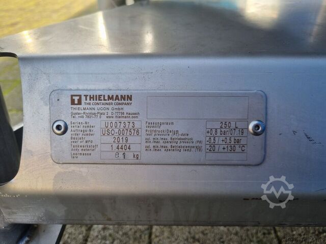 Pressure vessel tank 250L  10729