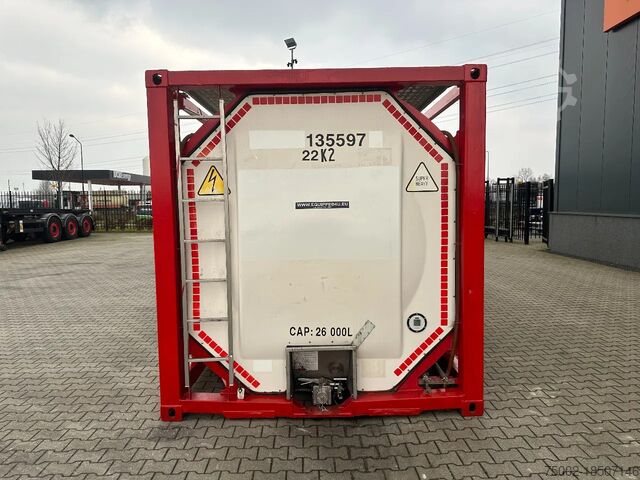 Tankcontainer Singamas 20FT ISO, 26.000L/1-COMP/3 BAFFELS/3 manholes, ...