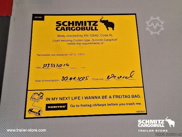 Auflieger mit Pritsche & Plane Schmitz Cargobull Curtainsider Mega
