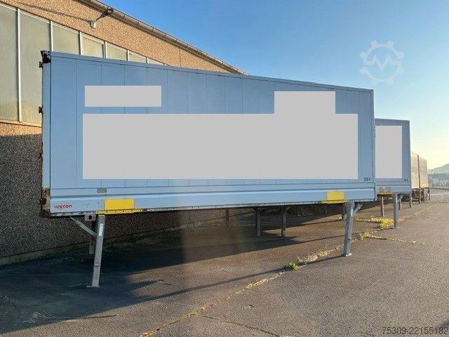 Swap body trailer  BDF Koffer 7,45 m mit BRANDSCHADEN