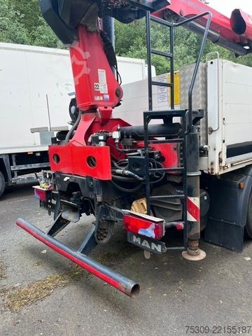 Flatbed truck MAN 26.400 mit PK 20501 L - Euro 6 - Klima - AHK -