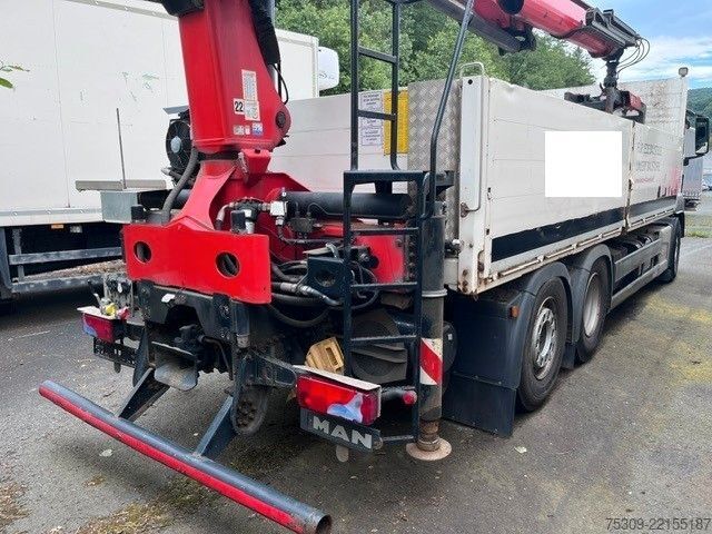 Flatbed truck MAN 26.400 mit PK 20501 L - Euro 6 - Klima - AHK -