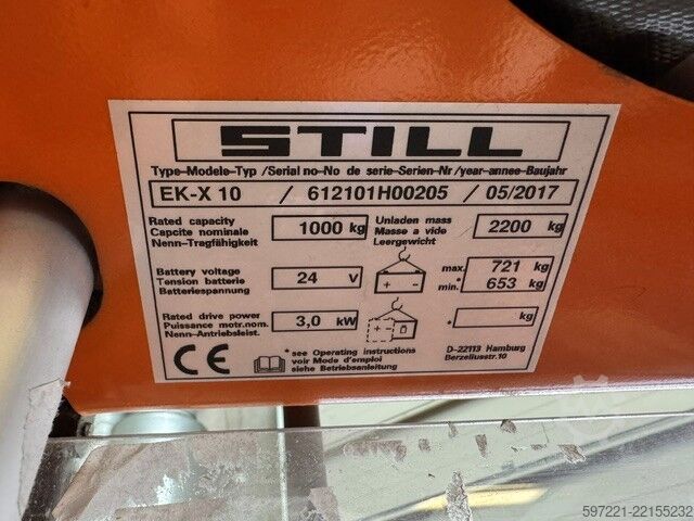 Vertical order pickers Still EK-X10