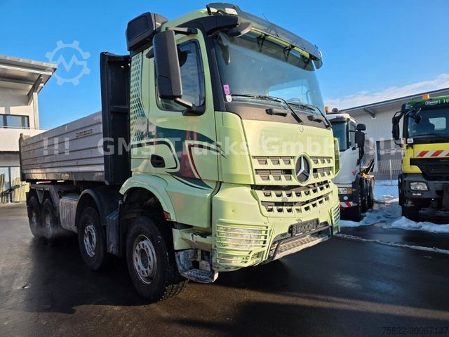 Three-sided tipper truck MERCEDES-BENZ Arocs 4145 / 8X4 / Retarder / Meiller BORDMATIK