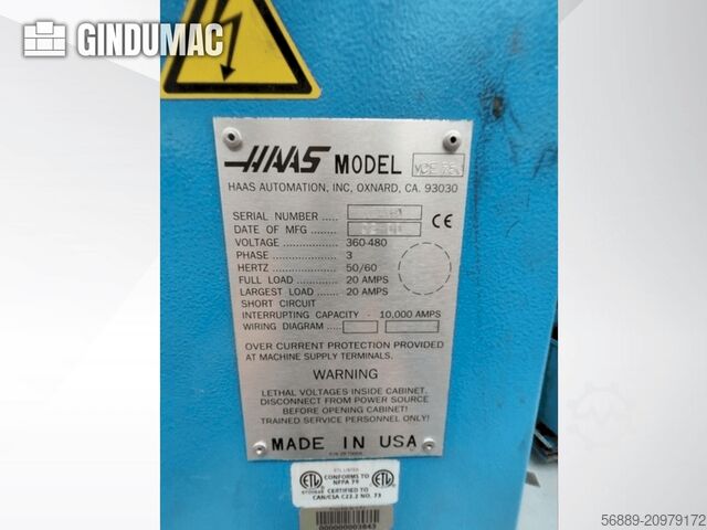 HAAS MIKRON VCE 750 HAAS MIKRON VCE 750