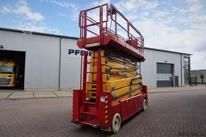 Scissor lift PB Lifttechnik S225-12ES Electric, 4x2 Drive, 22.5m Working Heigh