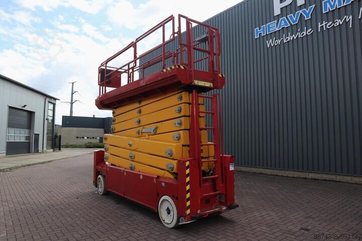 Scissor lift PB Lifttechnik S225-12ES Electric, 4x2 Drive, 22.5m Working Heigh