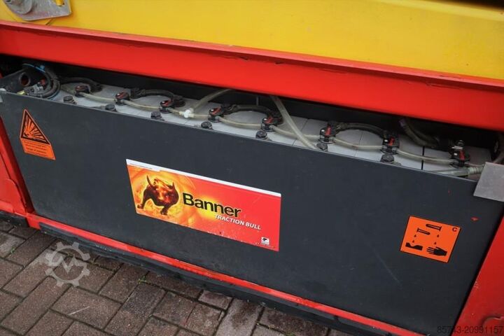 Scissor lift PB Lifttechnik S225-12ES Electric, 4x2 Drive, 22.5m Working Heigh