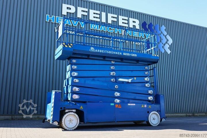 Scissor lift PB Lifttechnik S225-12ES Electric, 22.5m Working Height, 450kg Ca