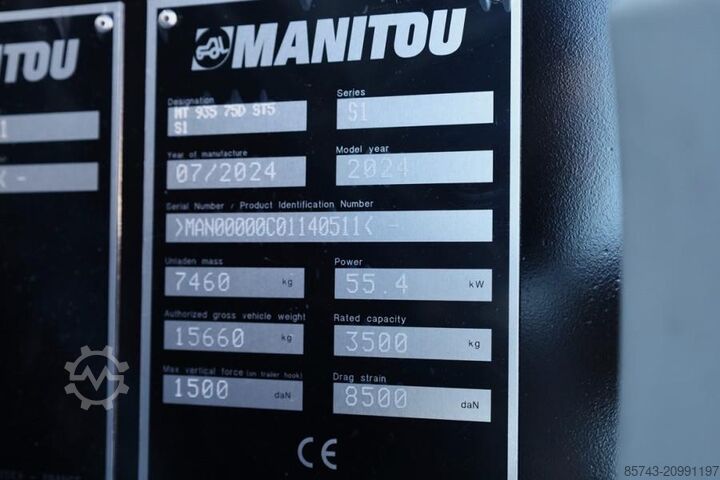 Telehandler Manitou MT935 75D ST5 S1 Valid inspection, *Guarantee! 4x4