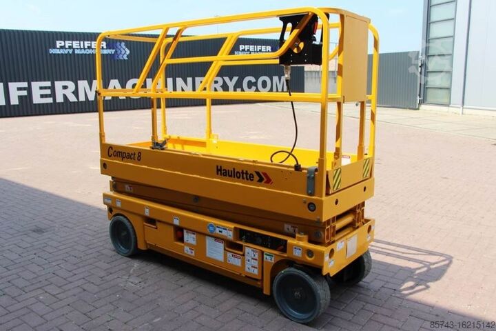 Scissor lift Haulotte Compact 8 Valid inspection, *Guarantee! Electric,