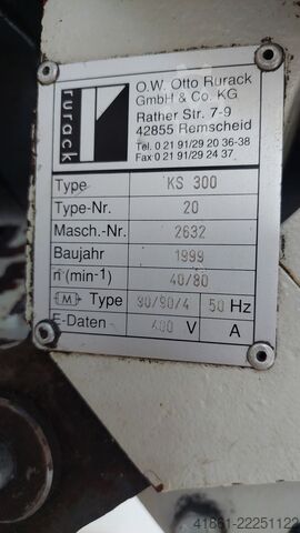Metallkappsägemaschine RURACK KS 300
