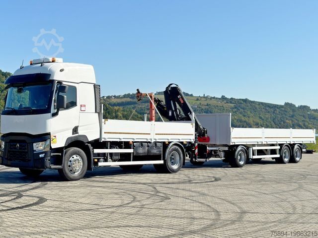 Autokran RENAULT C 440* HIAB X-HIDUO 138 B-3 + FUNK + Anhänger