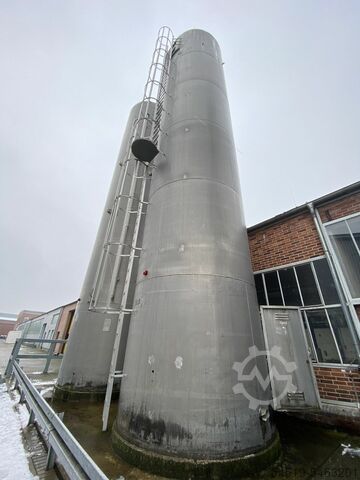 4 x 80 m³ Aluminium - Silo, Ø 3.000 mm Zeppelin