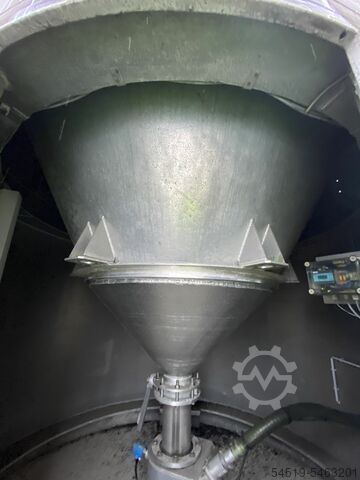 4 x 80 m³ aluminium silo, Ø 3.000 mm Zeppelin 