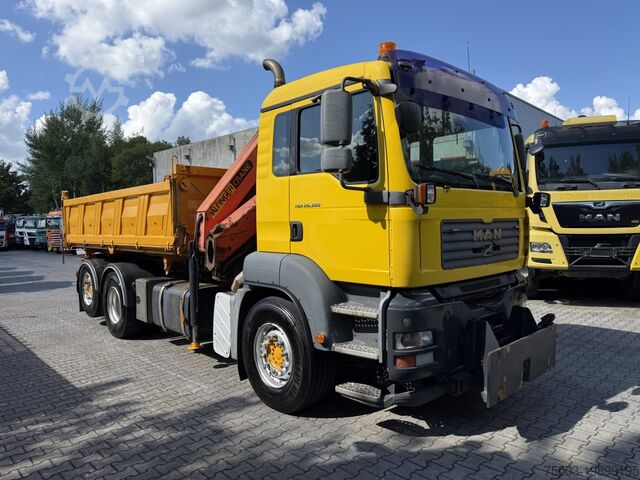 Truck mounted crane MAN TGA 26.360 6X2 Kipper Kran Palfinger 15500