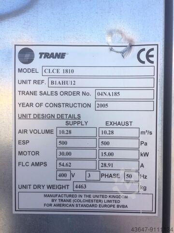 Ventilator Fan Trane Ventilator CLCE 1810