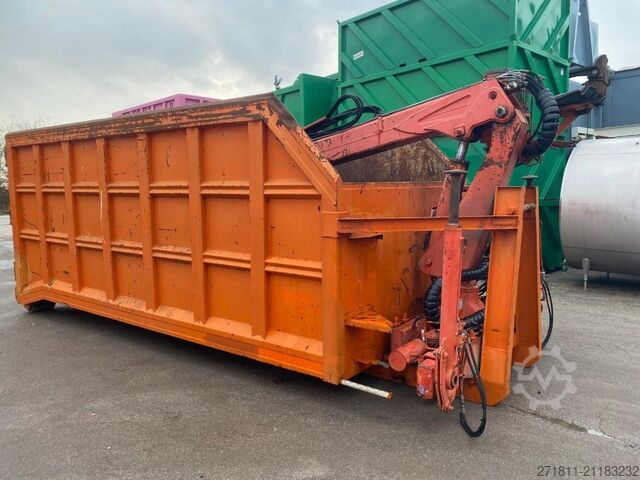 Abrollcontainer  CONTAINER SCARRABILE USATO A CIELO APERTO CON GRU