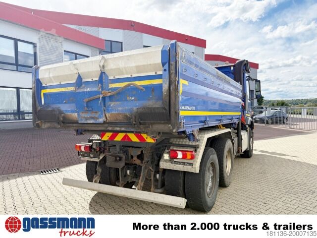 Kipper LKW Mercedes-Benz Arocs 2643 K 6x4, Kran Palfinger PK13001-K B, Funk