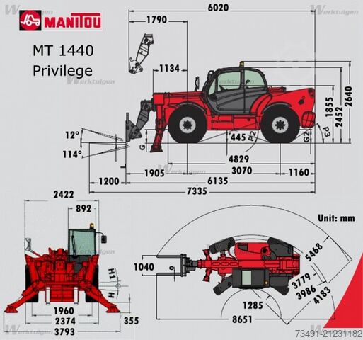 Teleskoplader Manitou MT 1440 Privilege