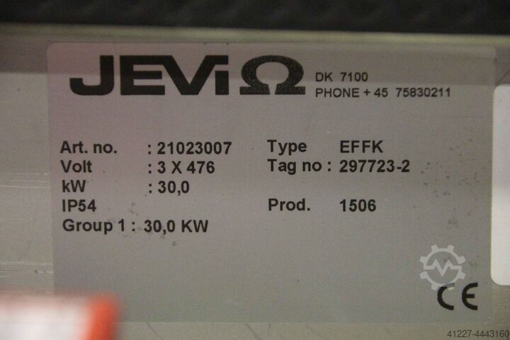 Hallenheizung 30 kW elektrisch Jevi EFFK 30 KW