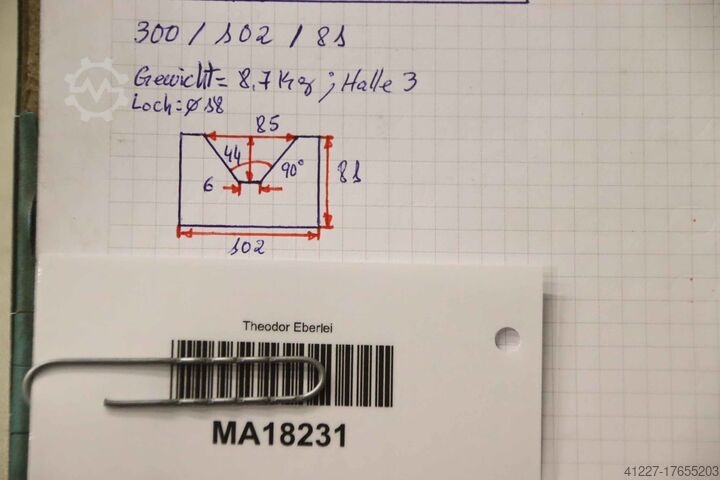 Marking prism Guss 300/102/H81 mm 90°