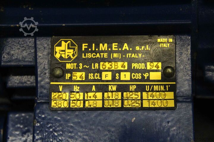 Geared motor 0.18 kW 150 rpm FIMEA 63 b4