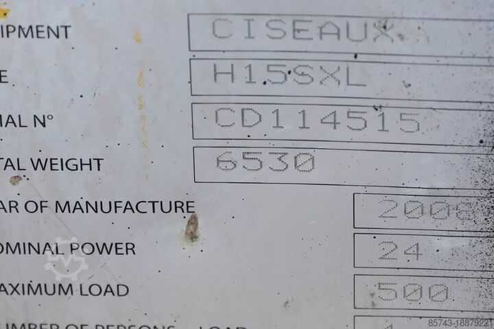 Scherenhebebühne Haulotte H15SXL Diesel, 4x4 Drive, 15m Working Height, 500k