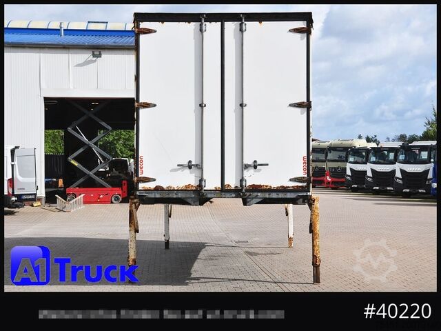 Swap body with flatbed & tarp WECON WPR 745, verzinkt, 2520  innen, Code XL