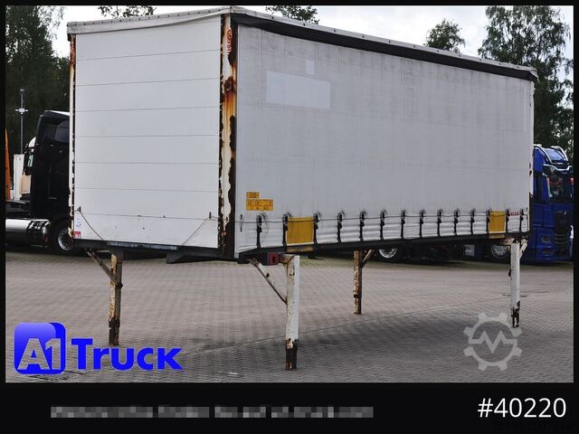 Swap body with flatbed & tarp WECON WPR 745, verzinkt, 2520  innen, Code XL