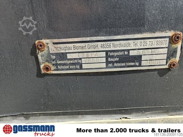 Trailer Blomert T2BPA Pferdeanhänger