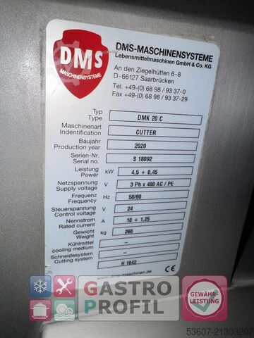 Fleischverarbeitungsmaschine DMS DMK 20 C