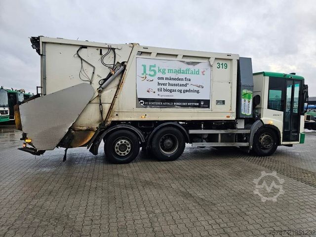 Garbage truck MERCEDES-BENZ 2629 2 Kammern, Euro 6 Filter, Faun 22 cbm