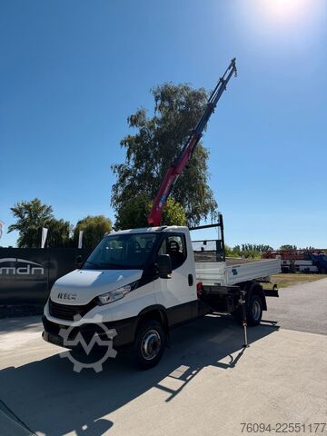Autokranwagen IVECO Daily 72-180 Meiller Kipper Kran 10m FUNK AHK